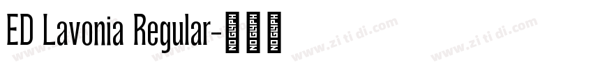 ED Lavonia Regular字体转换